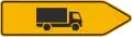 Direction to truck bypass signpost (Slovakia)