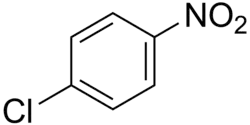 Skeletal formula of 4-nitrochlorobenzene