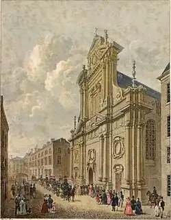 The Augustinian Temple, when it served as a Protestant church, 1830