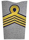 Sleeve insignia on uniform m/1906 for a colonel.