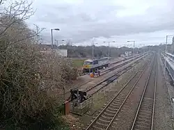 56103 parked on a siding near Aylesbury Station in December, 2024