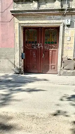 Art Nouveau entrance door