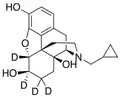Chemical structure of 6β-Naltrexol-d4