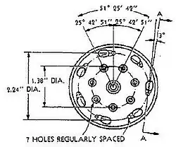 7.3-cm Raketen Sprenggranate baseplate