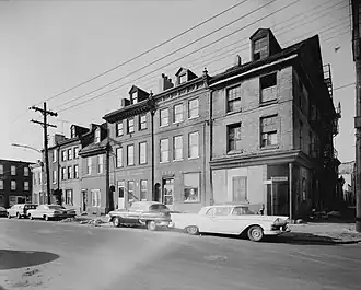 The 700 block of South Front Street in 1961 with Widow Maloby's Tavern first on the right