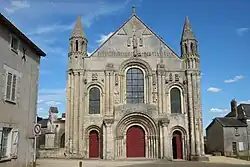 Façade of the abbey church.