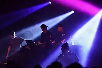 Left to right Patski Love, RykkinnFella and Chris Stallion