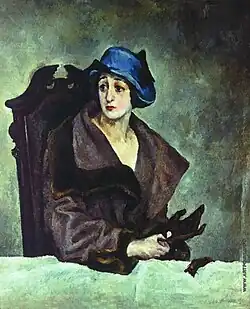 Alexander Osmerkin - Portrait of a lady, 1910, Tretyakov gallery