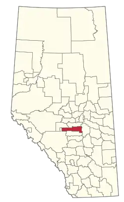 Location within Alberta