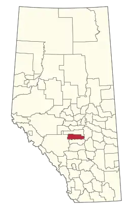 Location within Alberta