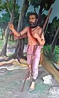 A replica of Alluri Sitarama Raju