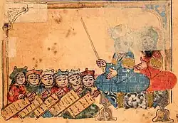 Abū Zayd in the children's school. British Library, Ms. Or. 1200