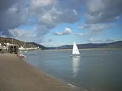 Sailing from the beach