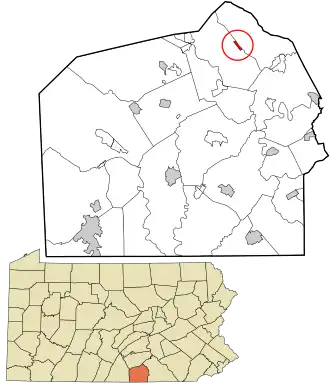 Location in Adams County and the U.S. state of Pennsylvania.