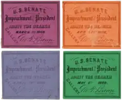 preparing a summons for President Johnson