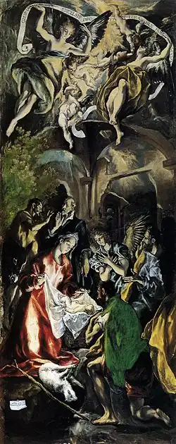 Adoration of Shepherds 1597-1600 364 x 137 cm National Museum of Art of Romania (Bucharest)