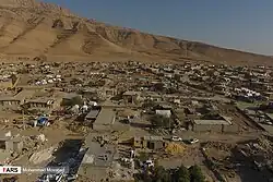 Aerial photo of the village