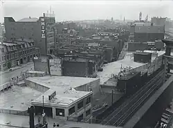 An isometric photograph of a below-ground concrete structure.