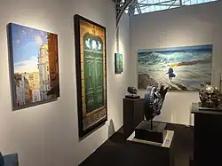 Artworks at the Mollbrink's Art Gallery stand, London Art Fair, April 2022