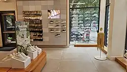 A neat store interior