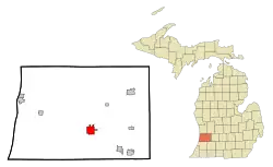 Location of Allegan, Michigan