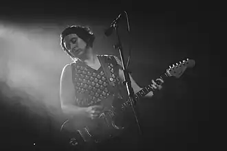 Allison Crutchfield onstage, 2017