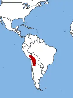 Location in South America