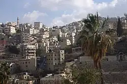 A view of Al-Joufa, taken from the Roman Amphitheater