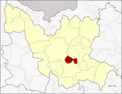 District location in Udon Thani province