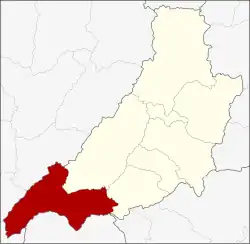 District location in Phrae province