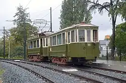 Trailer NBM 55 at the Parklaan (changeplace) in Amstelveen.