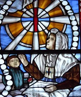 Stained glass depicting Anna Maria Taigi