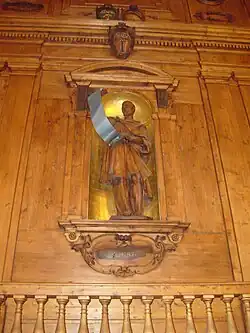 Teatro anatómico. Statue of Hippocrates.