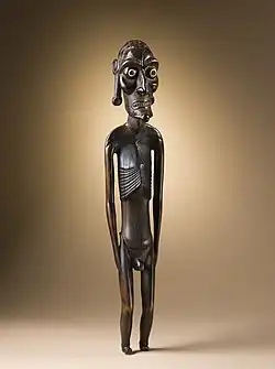 Ancestor Figure (moai kavakava), Easter Island (Rapa Nui), wood, bird bone, obsidian, and traces of pigment, circa 1830