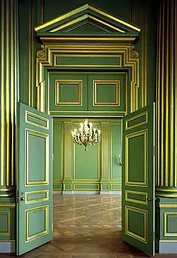 Looking at a side doorway and reception room