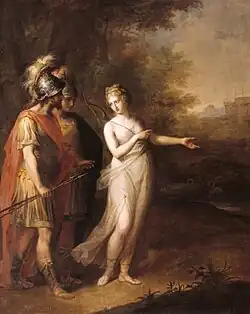 Venus Directing Aeneas and Achates to Carthage by Angelica Kauffmann