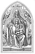 Saint Anne (Die Heilige Anna) with child Jesus, by Otto Bitschnau, 1883[35]