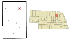 Location of Brunswick, Nebraska