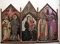 Triptych of Madonna and Child with Saints
