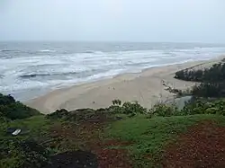 Kelginoor pond facing the beach