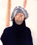 Woman wearing a Hattah