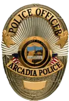 Arcadia Police badge