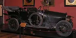 The 1911 Gräf & Stift Double Phaeton in which the Archduke Franz Ferdinand was riding when he was assassinated. Note the two jump seats behind the front seats.