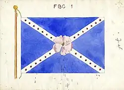 Flag 15: Apple Blossom and St. Andrew's Cross Flag