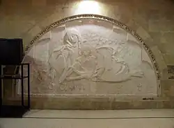 Relief carving inside the museum