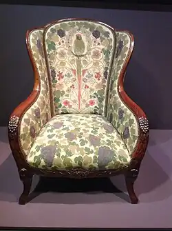 Art Deco armchair made for art collector Jacques Doucet (1912–13)