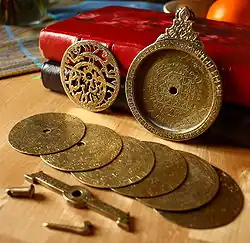 Disassembled 18th-century astrolabe