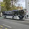 GBV NZ Enviroline bodied Volvo B7RLE for Go Bus Transport's Airporter Contract with Auckland Transport, now in the AT Metro colour scheme
