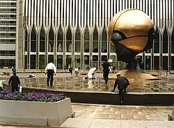 The Sphere as seen from the plaza