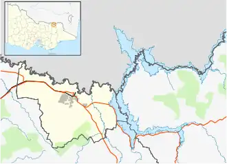 Wodonga is located in City of Wodonga